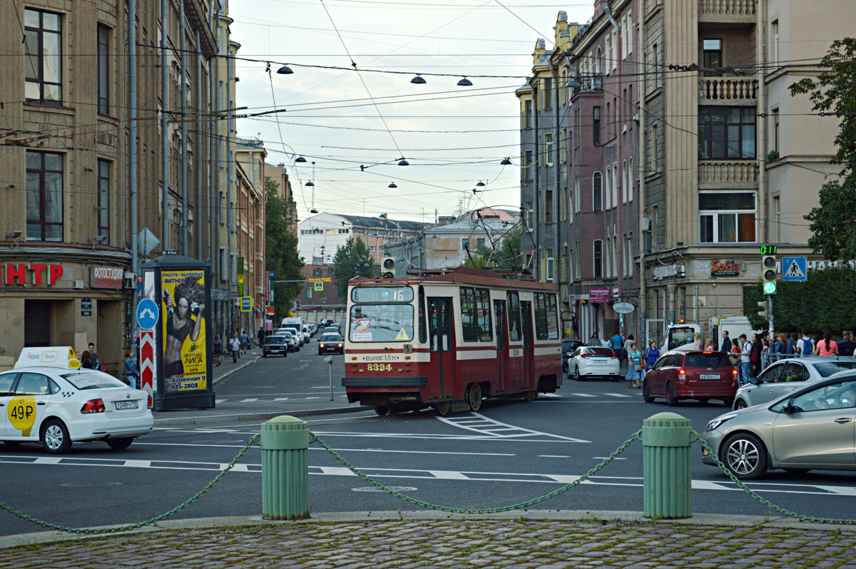 Санкт-Петербург, 71-134К (ЛМ-99К) № 8324; Санкт-Петербург — Трамвайные линии и инфраструктура