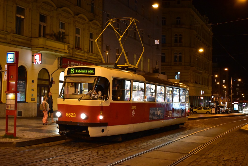 Prague, Tatra T3R.P № 8523