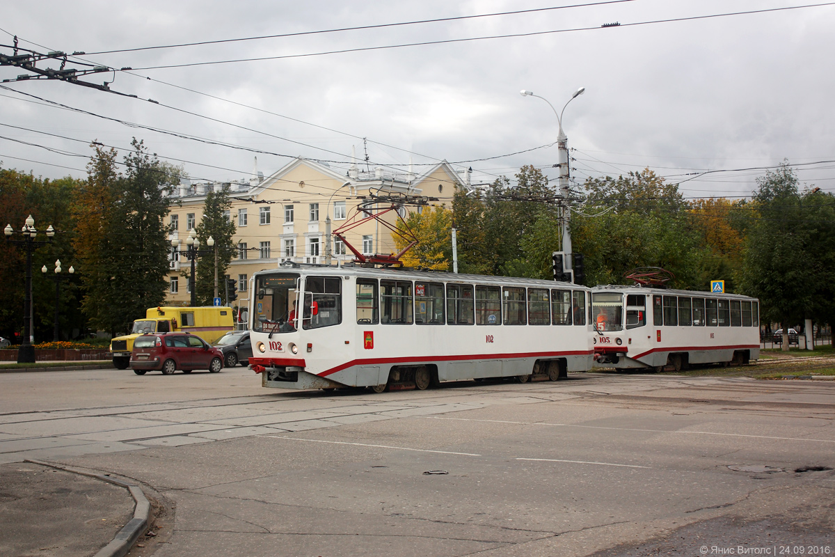 Twer, 71-608KM Nr. 102; Twer — Streetcar lines: Zavolzhsky district