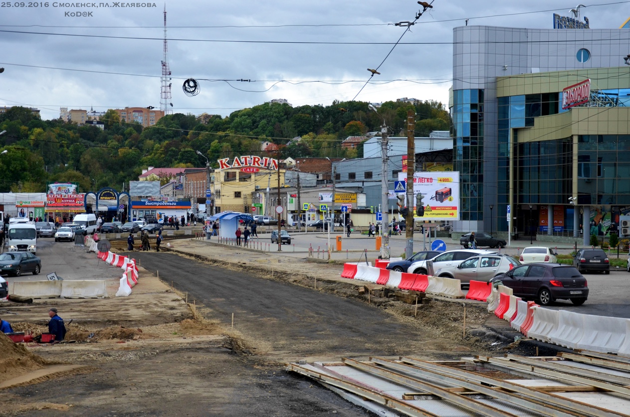 Smolensk — Constructions, track reconstructions and repairings
