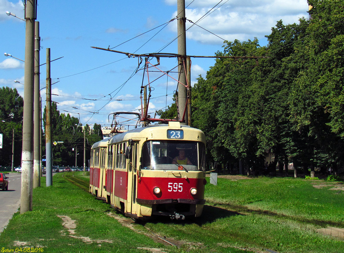 Харьков, Tatra T3SU № 595