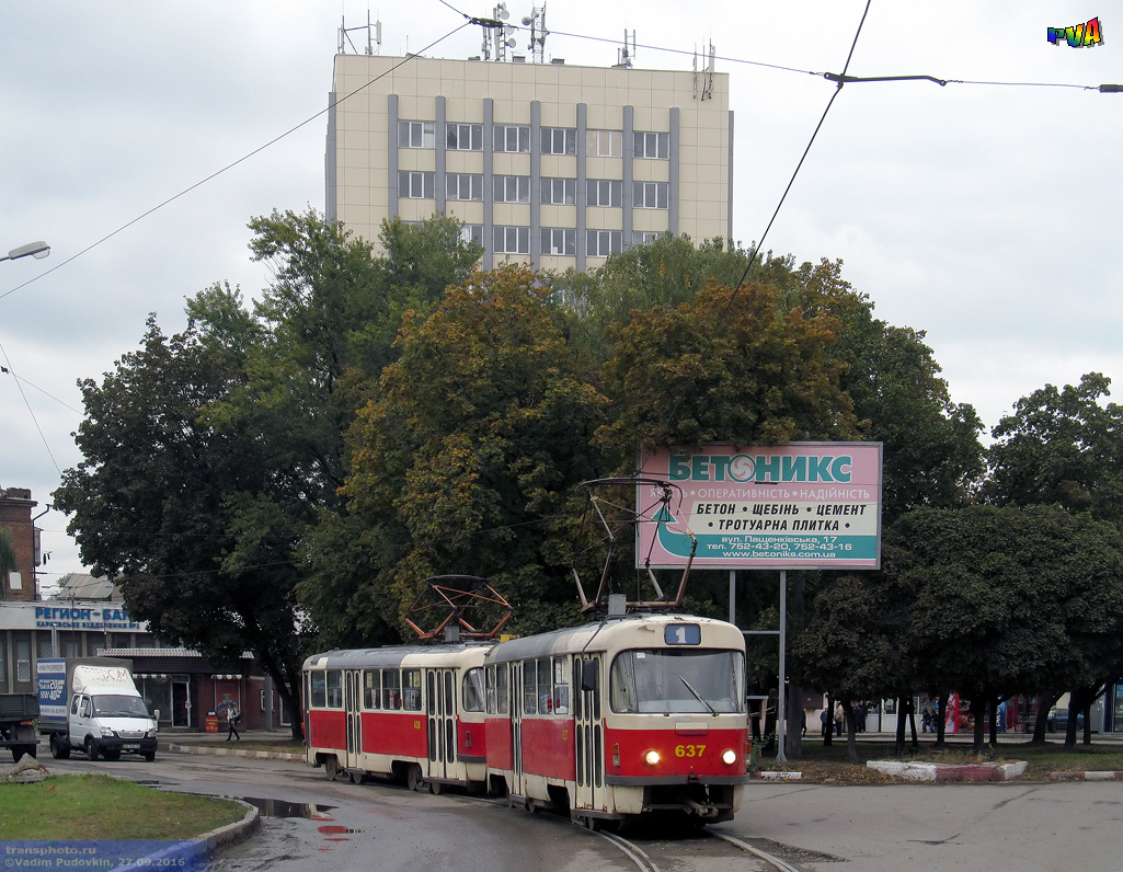 Харьков, Tatra T3SUCS № 637