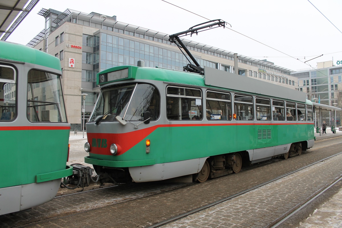 Магдебург, Tatra T4DM № 1245; Магдебург — Прощание с Татрами (27.01.2013)