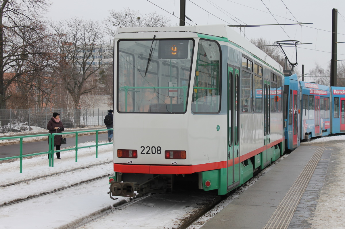Магдебург, Tatra B6A2M № 2208; Магдебург — Прощание с Татрами (27.01.2013)