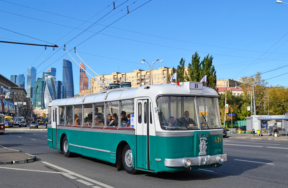 Moskva, SVARZ TBES № 421; Moskva — Parade to 83 years of Moscow trolleybus on October 1, 2016