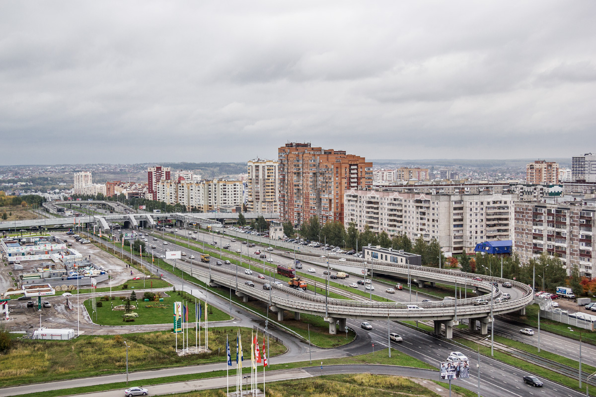 Kazan — Big tram circle; Kazan — ET Lines [4] — East; Kazan — Photos from a height