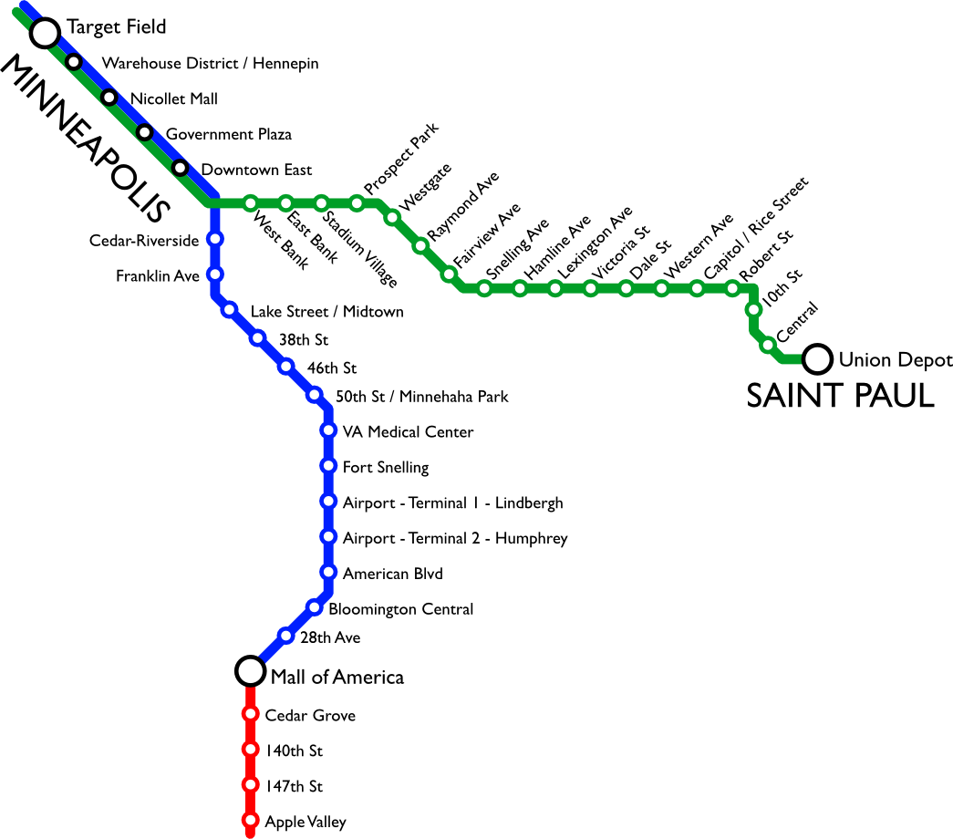 Миннеаполис и Сент-Пол — Схемы