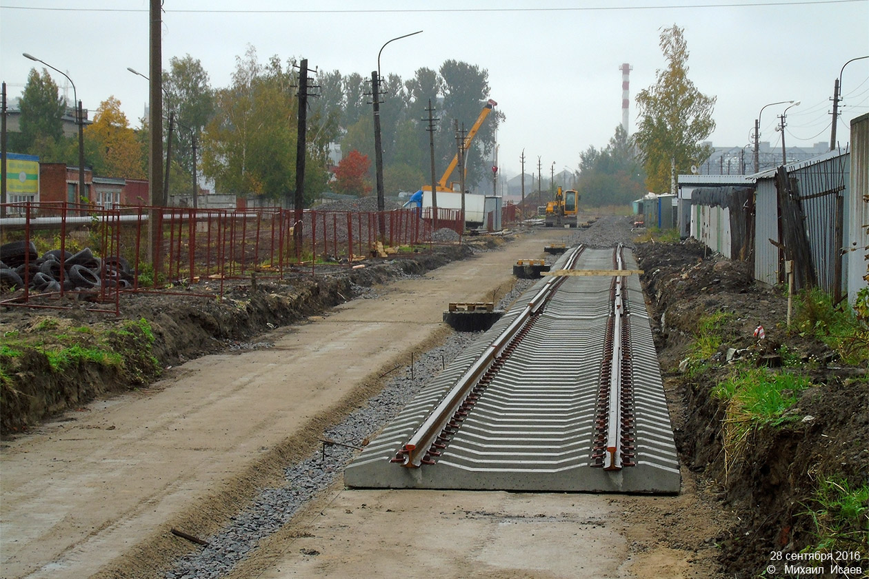 Saint-Pétersbourg — Tram lines construction