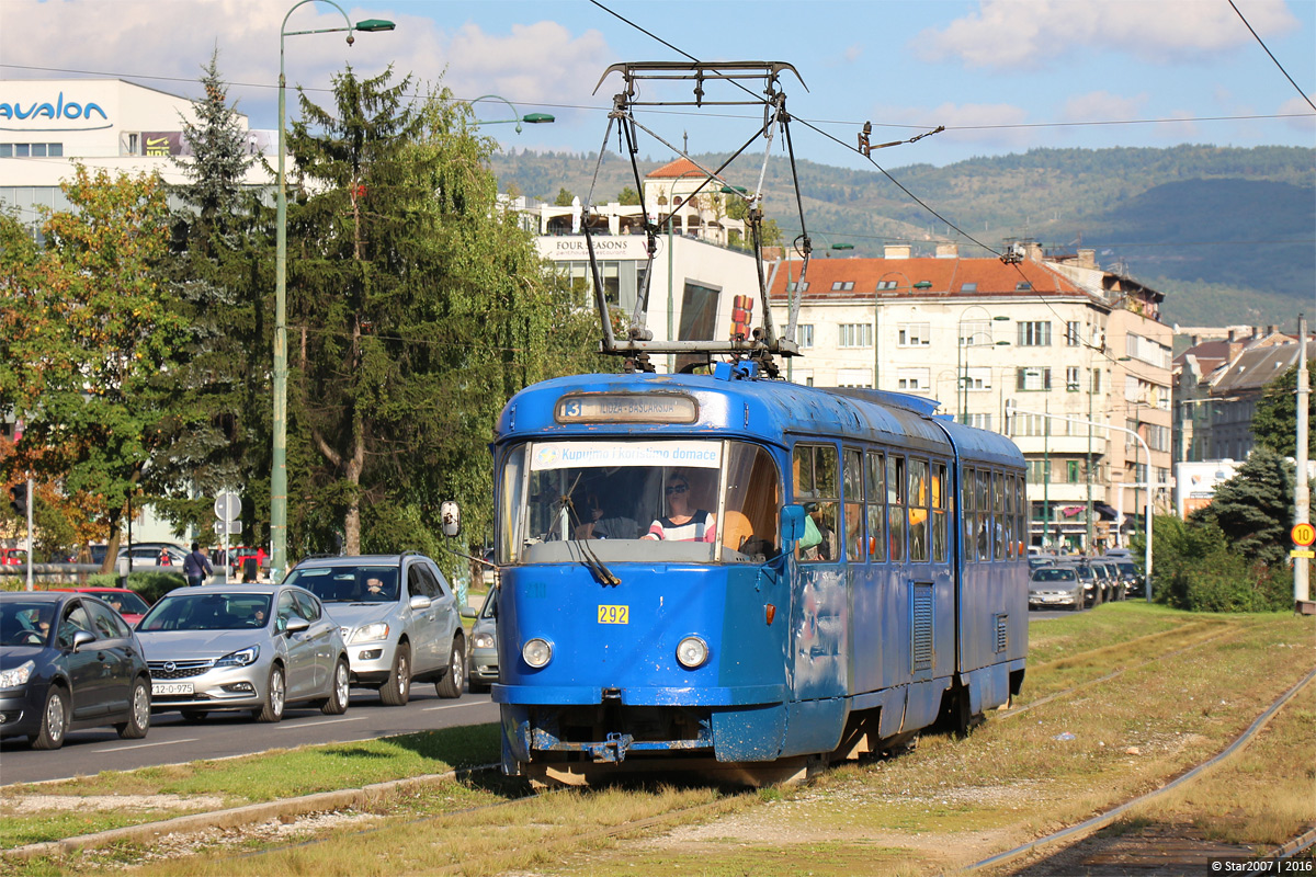 Сараево, Tatra K2YU № 292