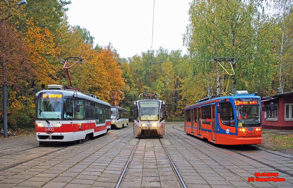 Москва, 71-623-02 № 2664; Москва, 71-619К № 1270; Москва, Vario LF № 2400