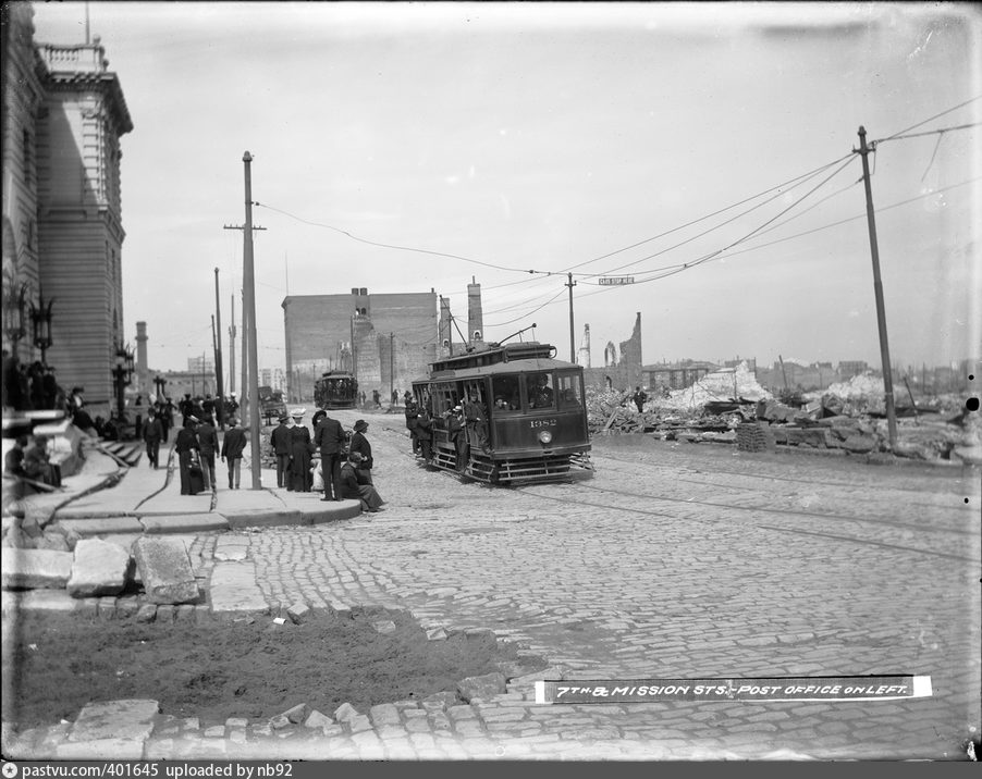 San Francisco Bay Area, St. Louis 4-axle motor car nr. 1382; San Francisco Bay Area — Old photos and postcards