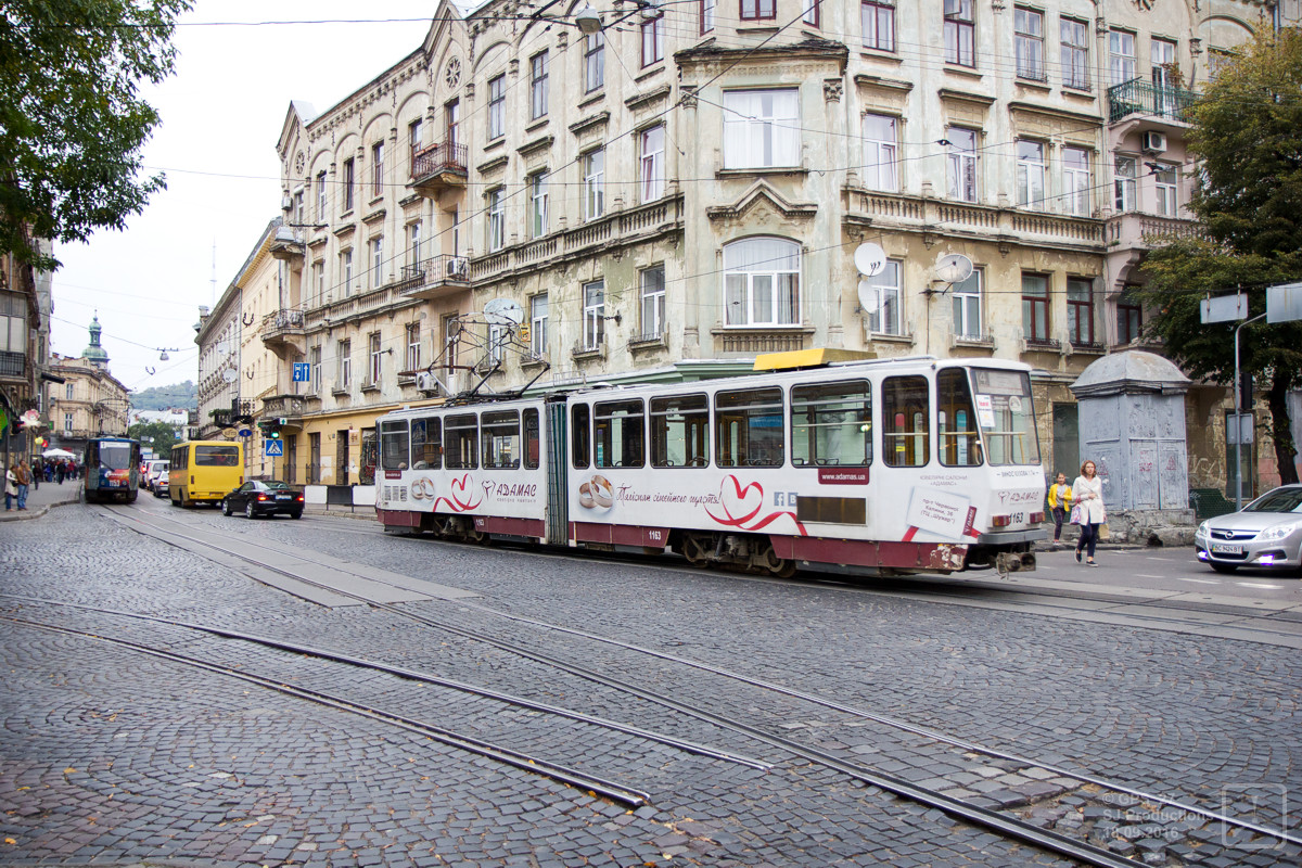 Lviv, Tatra KT4D # 1163; Lviv — Remains of electric transport infrastructure
