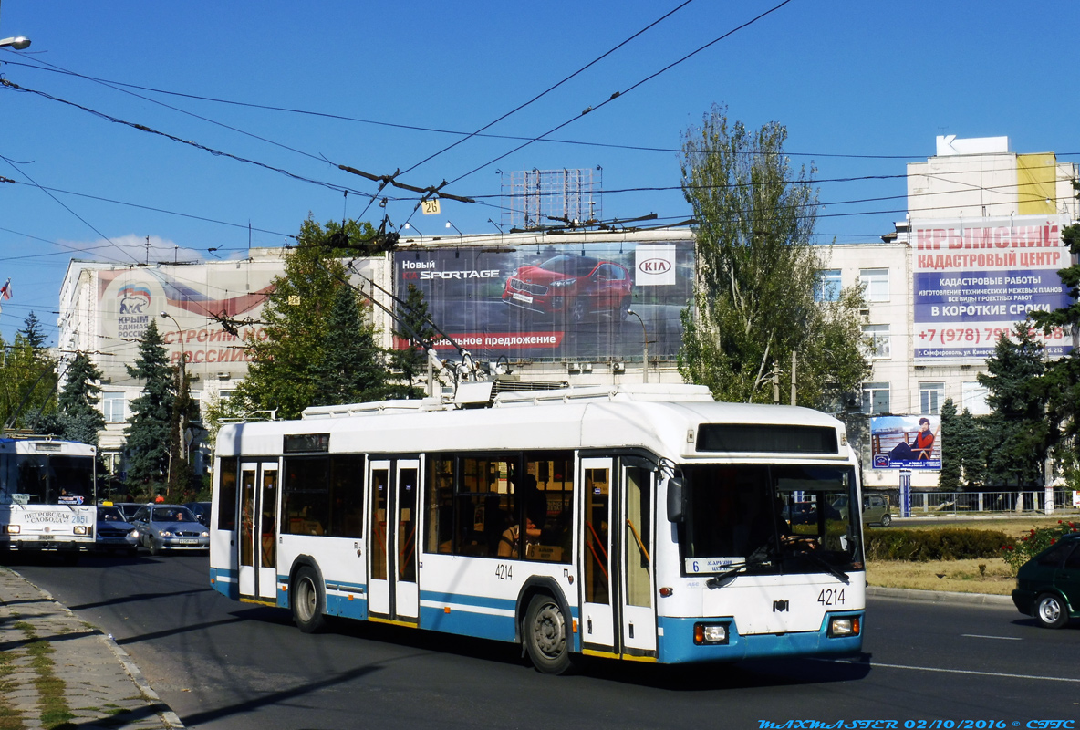 Крымский троллейбус, БКМ 32102 № 4214