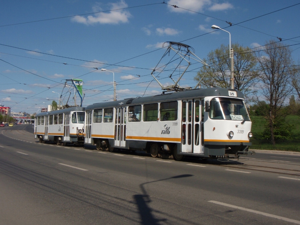 Bukarest, Tatra T4R Nr. 3399; Bukarest, Tatra T4R Nr. 3400
