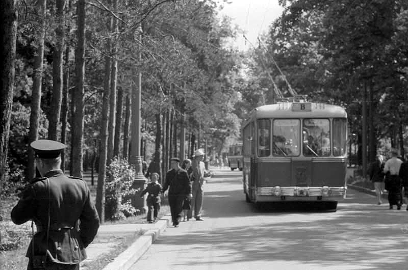 Moskva — Historical photos — Tramway and Trolleybus (1946-1991)