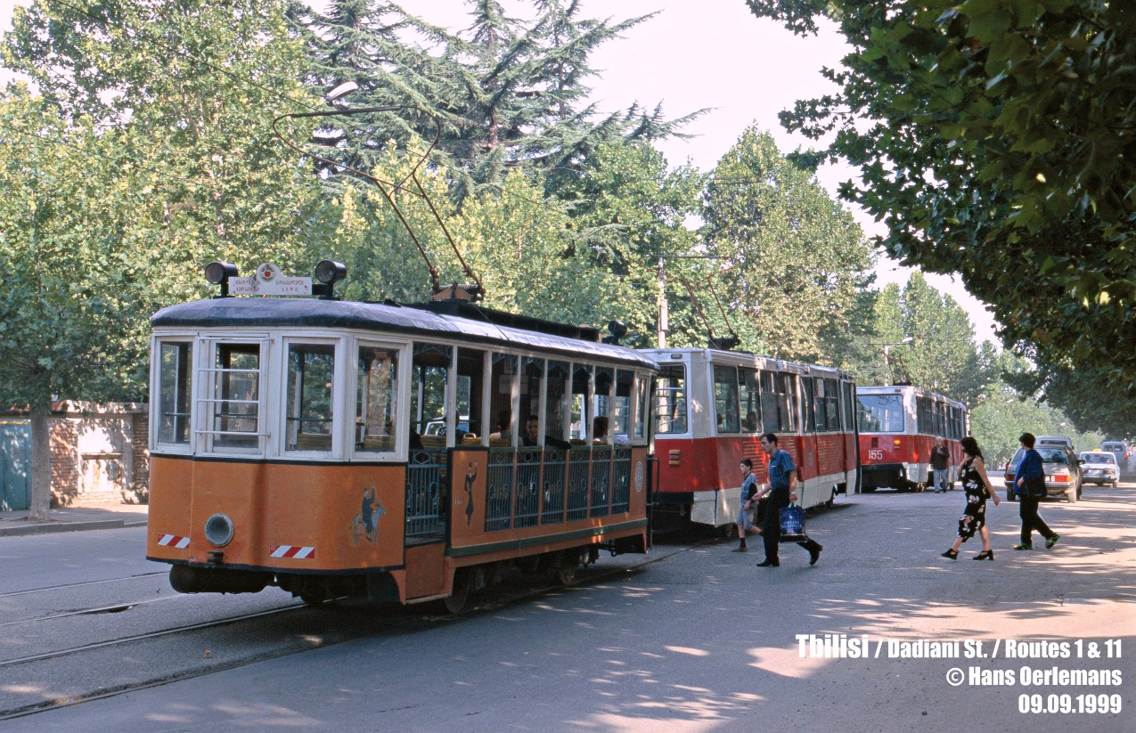 Тбилиси, КТМ-2 № 100; Тбилиси, 71-605 (КТМ-5М3) № 167; Тбилиси, 71-605 (КТМ-5М3) № 155