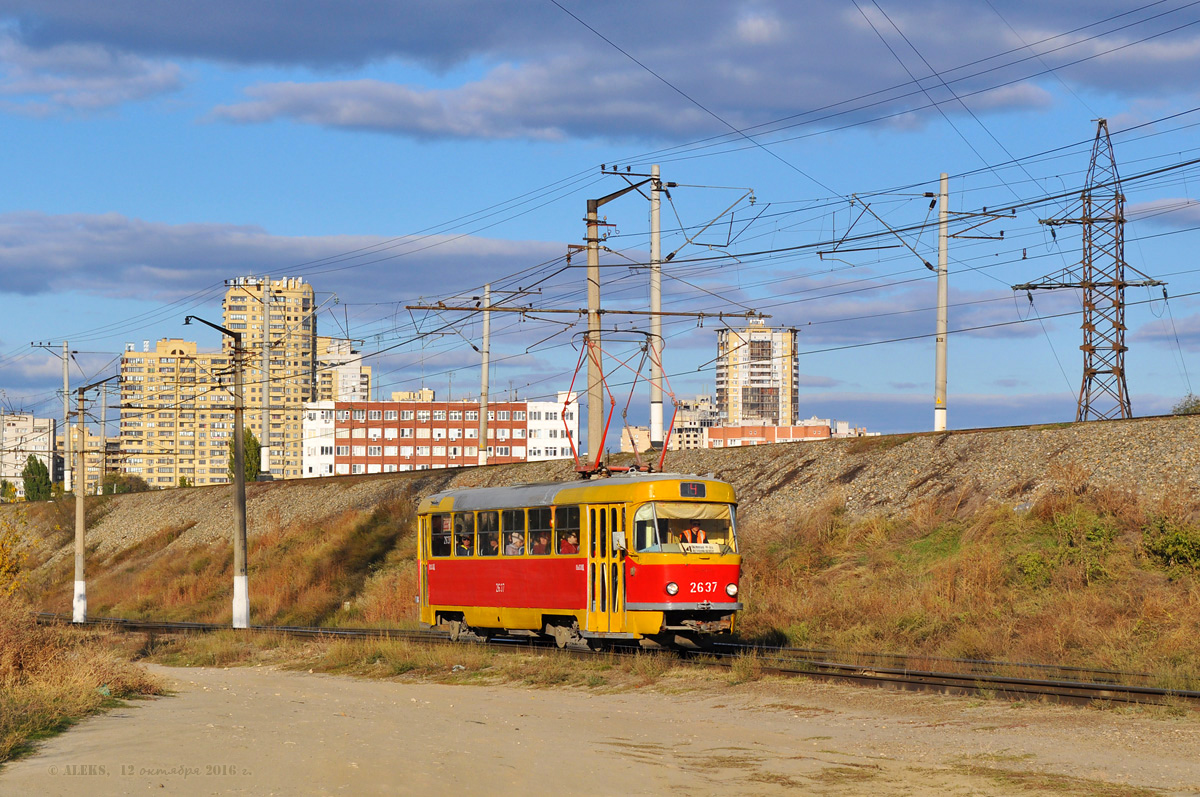 Volgograd, Tatra T3SU (2-door) č. 2637