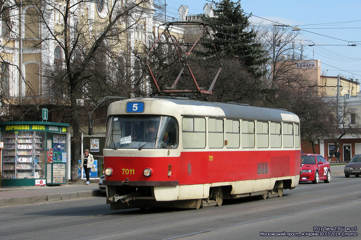 Харьков, Tatra T3SU № 7011