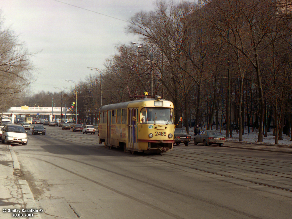 Москва, Tatra T3SU № 2489