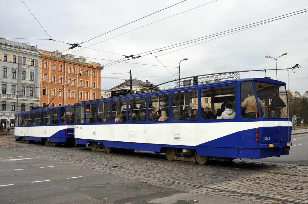 Riga, Tatra Т3MR (T6B5-R) № 35043