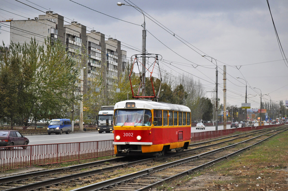 Volgograd, Tatra T3SU (2-door) nr. 3002