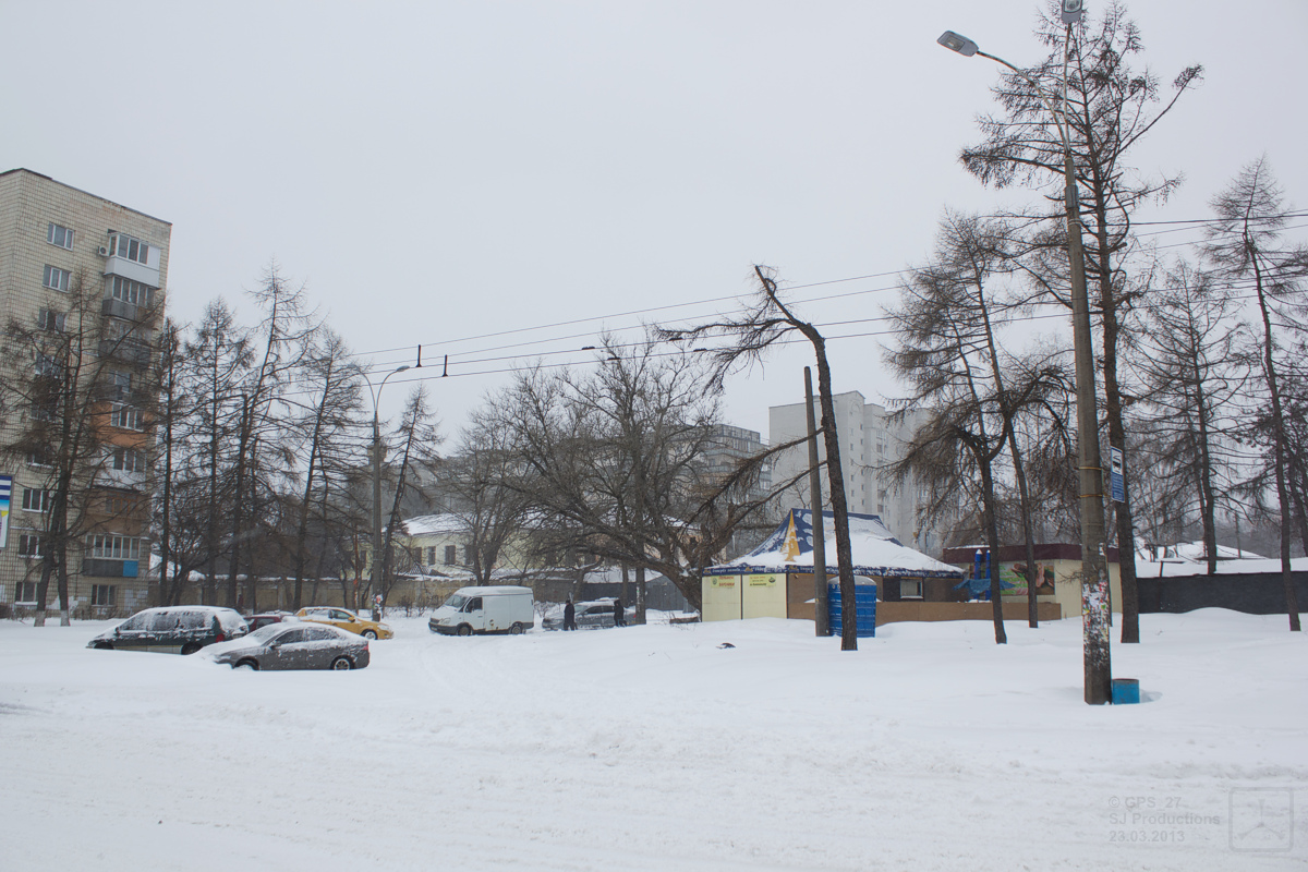Киев — Снегопад 22-24 марта 2013; Киев — Троллейбусные линии: Оболонь, Куреневка, Приорка, Виноградарь