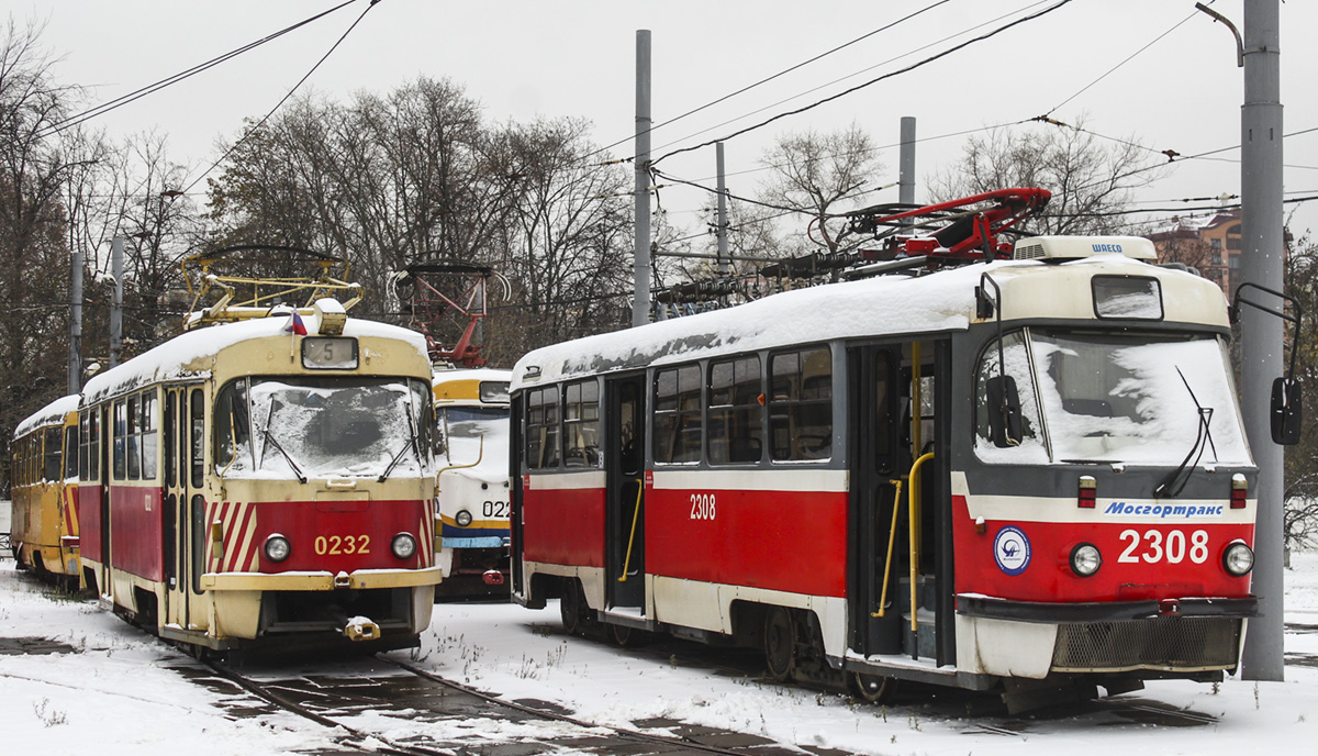 Москва, Tatra T3SU № 0232; Москва, МТТА-2 № 2308