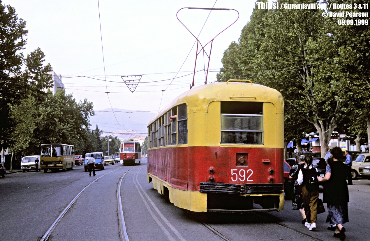 Тбилиси, РВЗ-6М2 № 592; Тбилиси, 71-605 (КТМ-5М3) № 157