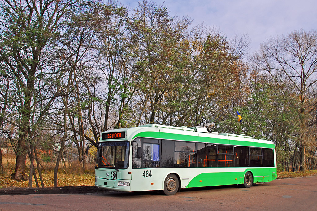Černihiv, Etalon-BKM 321 č. 484; Černihiv — Trip on the trolleybuses Etalon-BKM 321 # 484 and Kyiv-11u # 448 in honor of the 52nd anniversary of Chernihiv trolleybus