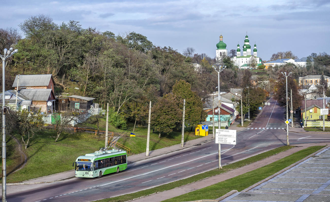 Černihiv — Trip on the trolleybuses Etalon-BKM 321 # 484 and Kyiv-11u # 448 in honor of the 52nd anniversary of Chernihiv trolleybus; Černihiv — Trolleybus lines