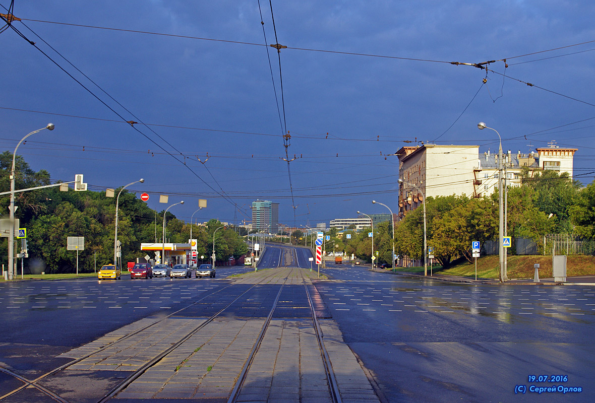 Moscow — Views from tram cabine
