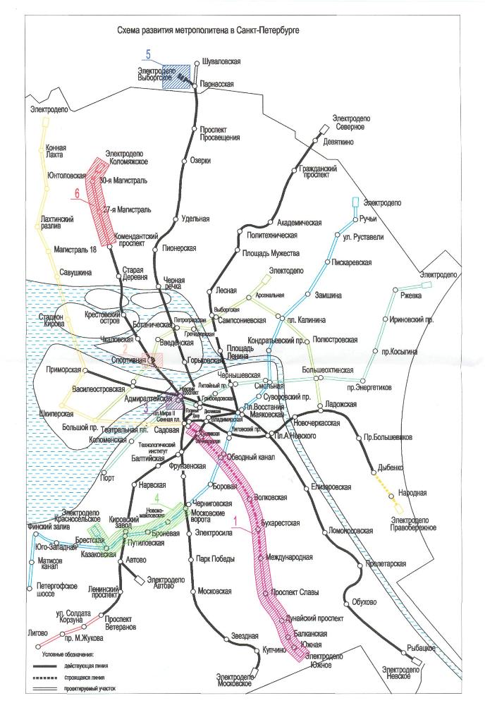 სანქტ-პეტერბურგი — Metro — Maps of Projects