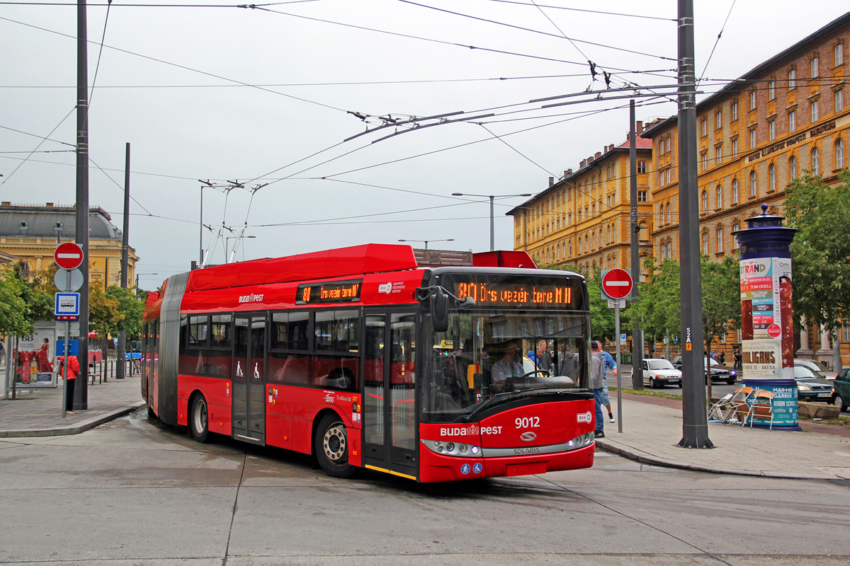 Будапешт, Solaris Trollino III 18 Škoda № 9012