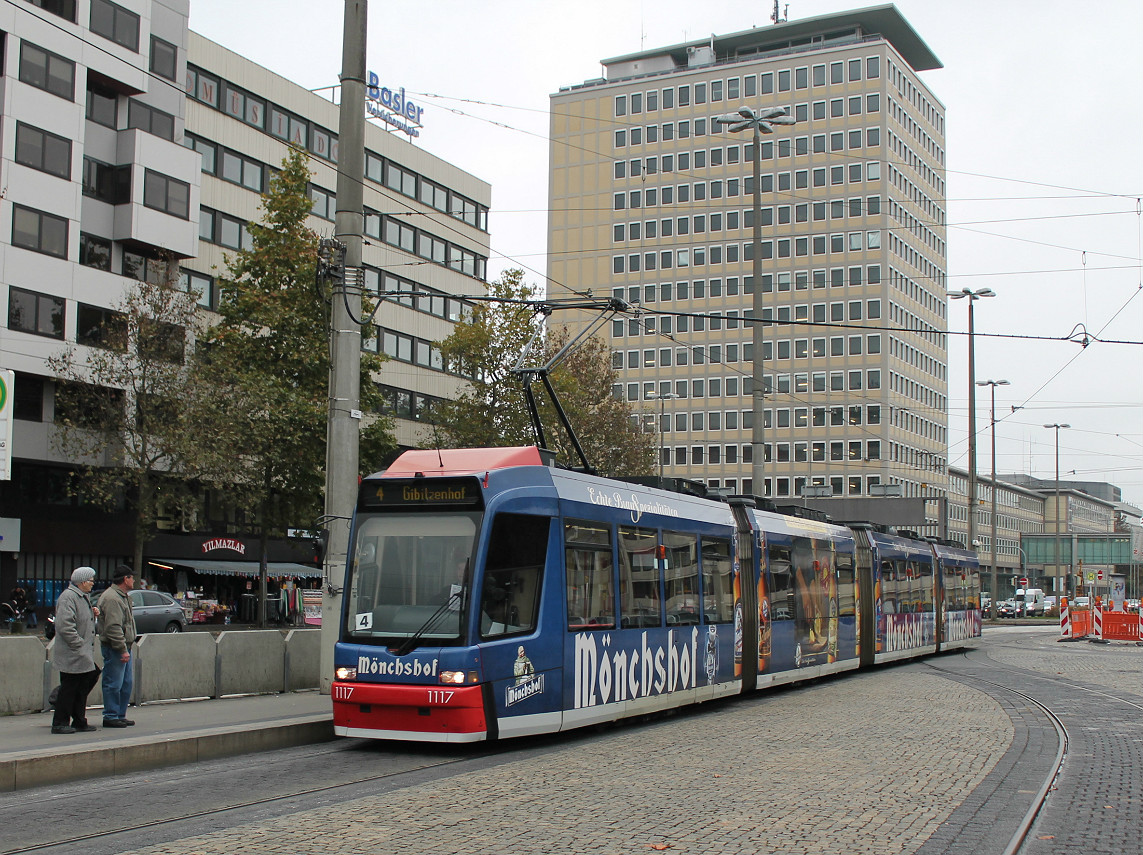 Nuremberg, Adtranz GT8N2 № 1117