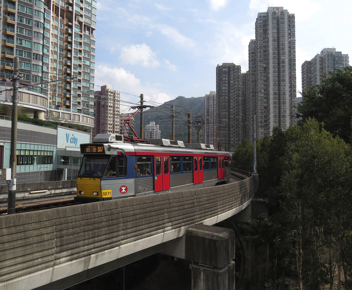 Hong Kong, Kawasaki č. 1071; Hong Kong — MTR Light Rail — Tram Lines and Infrastructure