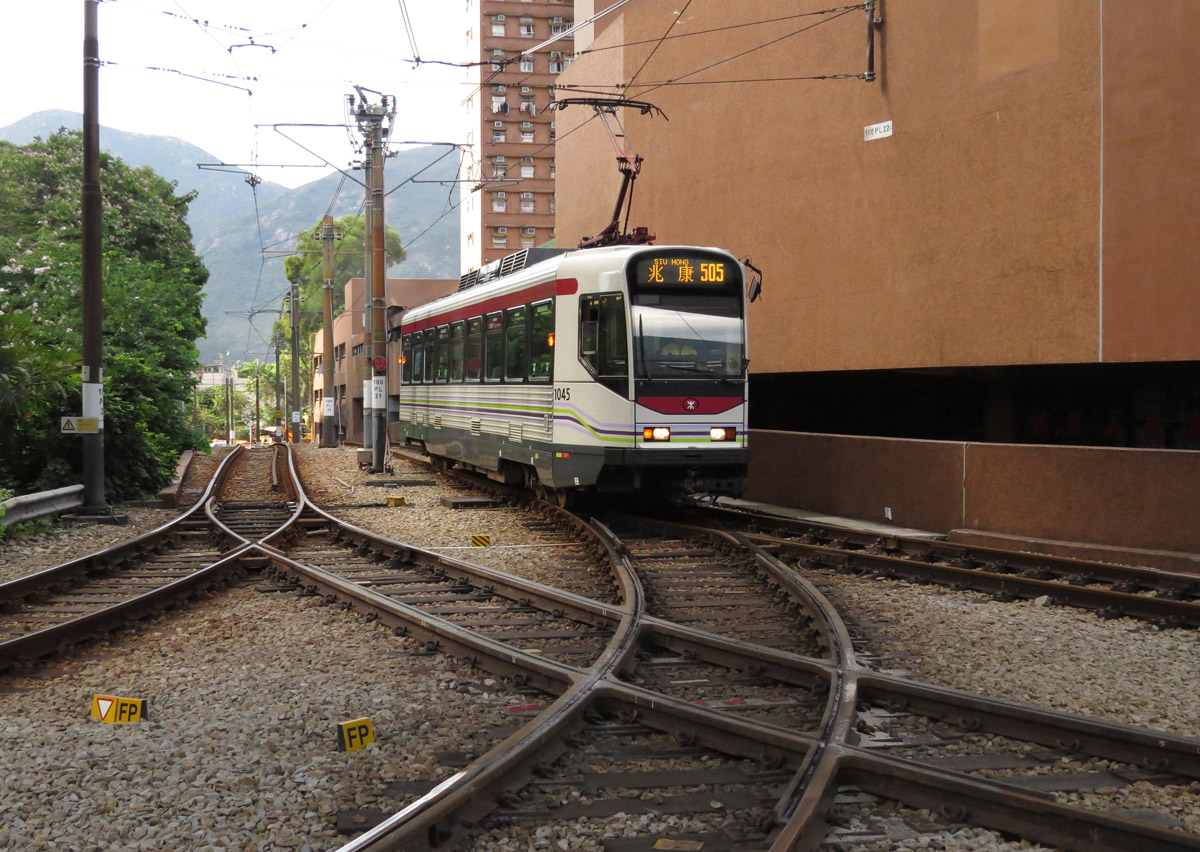 Hong Kong, Comeng A2 Class Nr 1045; Hong Kong — MTR Light Rail — Tram Lines and Infrastructure