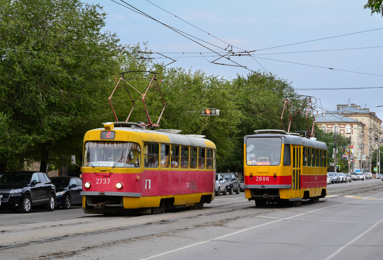 Волгоград, Tatra T3SU № 2737; Волгоград, Tatra T3SU мод. ВЗСМ № 2606