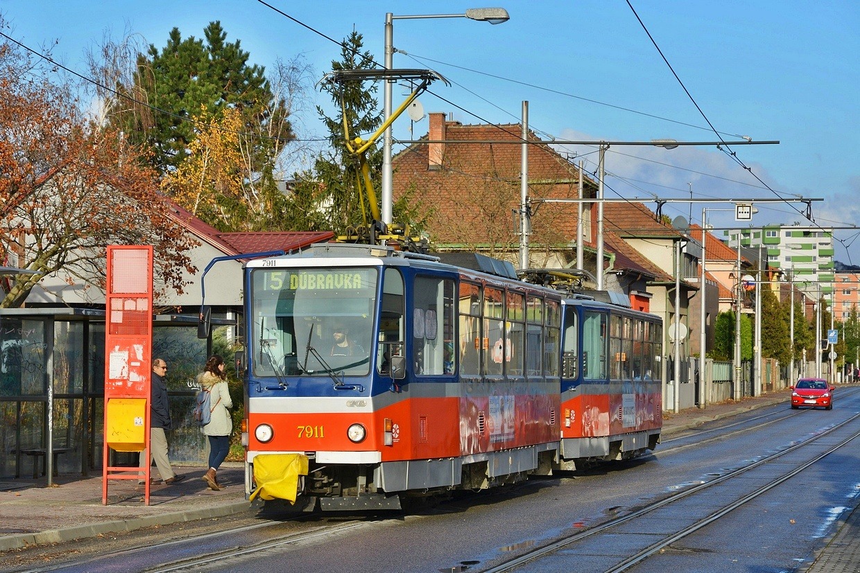 Bratislava, Tatra T6A5 N°. 7911; Bratislava, Tatra T6A5 N°. 7912