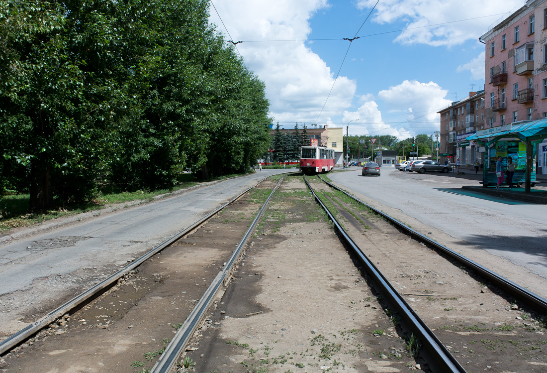 鄂木斯克 — Tram lines, left bank