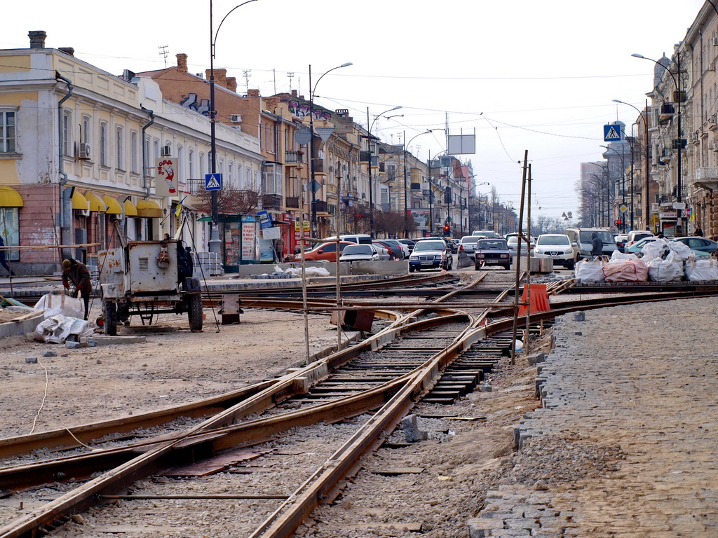Одесса — 2016-2017 — Реконструкция путей на Тираспольской площади