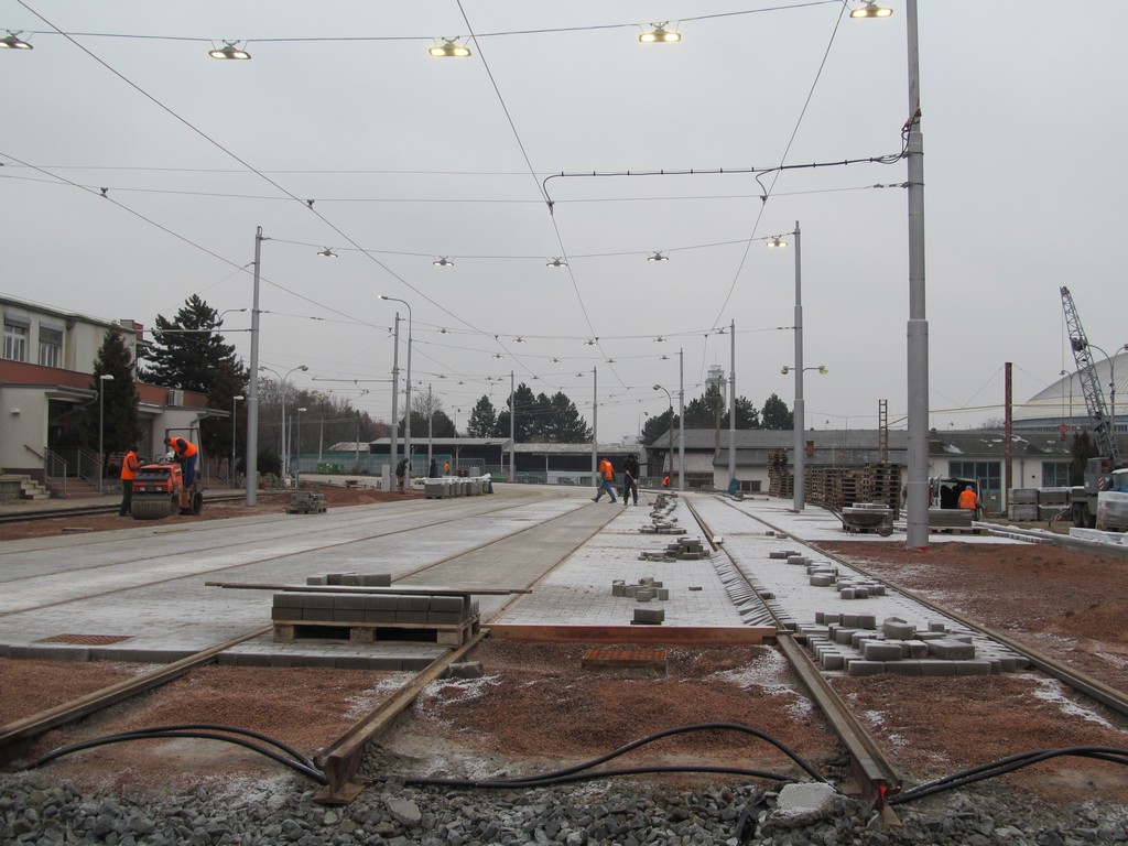 Брно — Строительство и ремонты линий