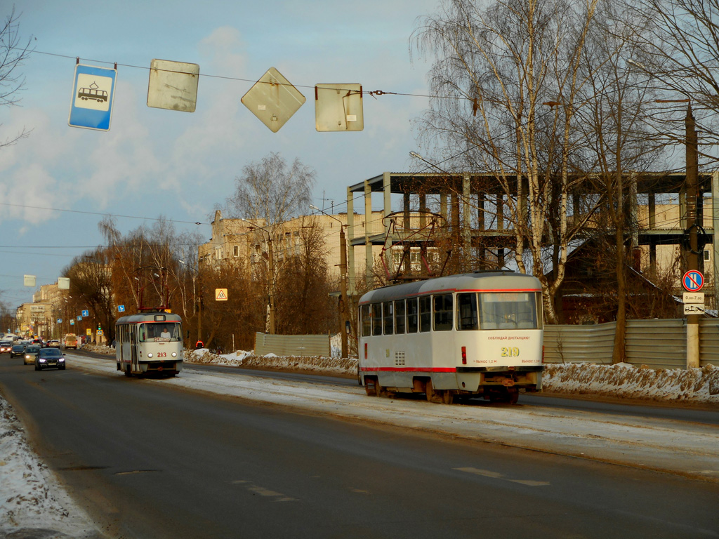 Тверь, Tatra T3SU № 219; Тверь — Трамвайные линии: Заволжский район