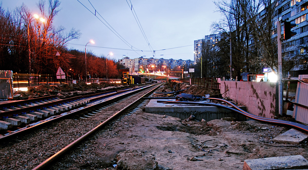 Kiova — Reconstruction of rapid tramway line: non-rapid section; Kiova — Tramway lines: Rapid line