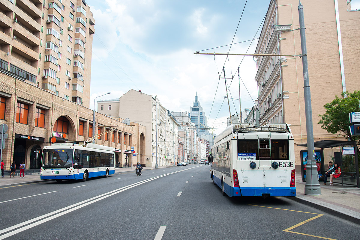 Москва, Тролза-5265.00 «Мегаполис» № 6495; Москва, Тролза-5265.00 «Мегаполис» № 6536