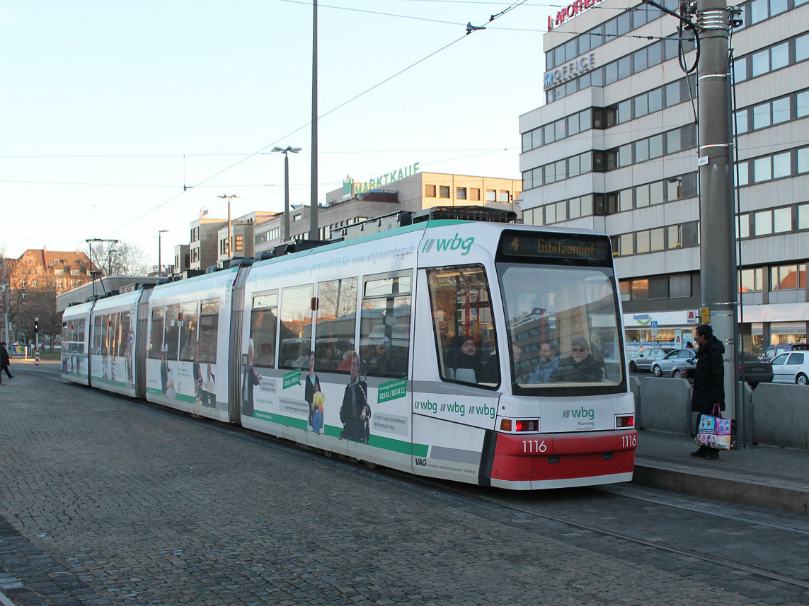 Nuremberg, Adtranz GT8N2 nr. 1116