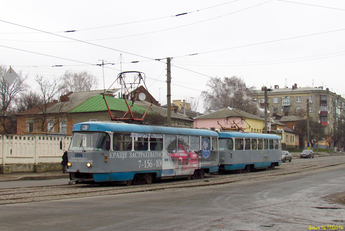 Харьков, Tatra T3SU № 3098