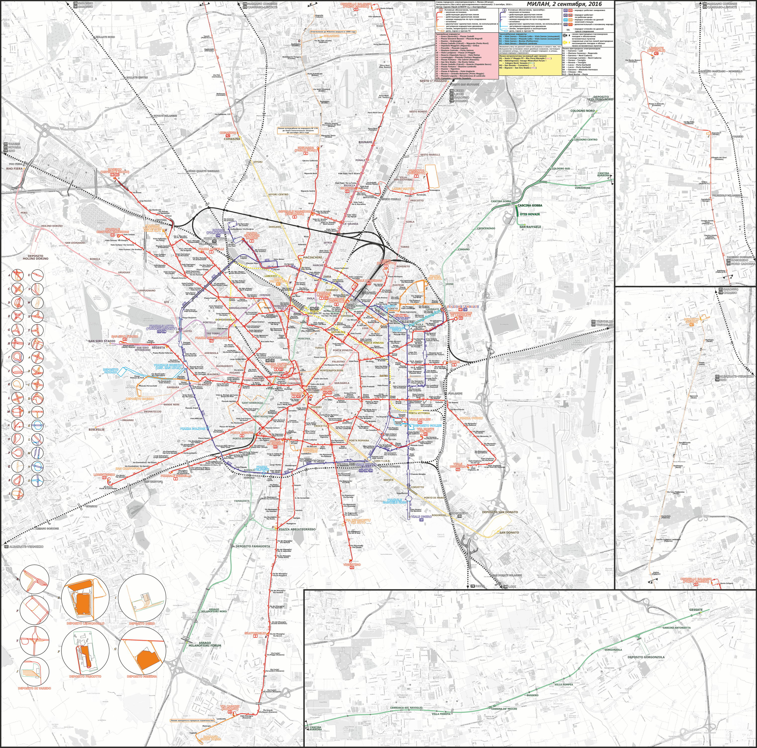 Mailand — Maps