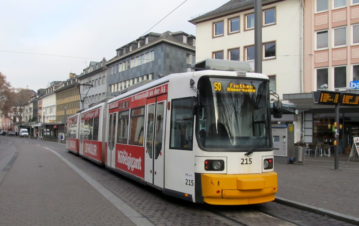 Mainz, Adtranz GT6M-ZR # 215