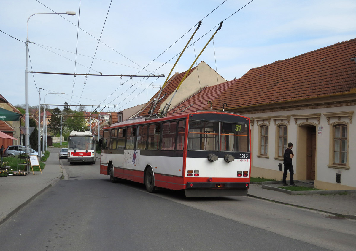 Brno, Škoda 21Tr — 3024; Brno, Škoda 14Tr08/6 — 3216