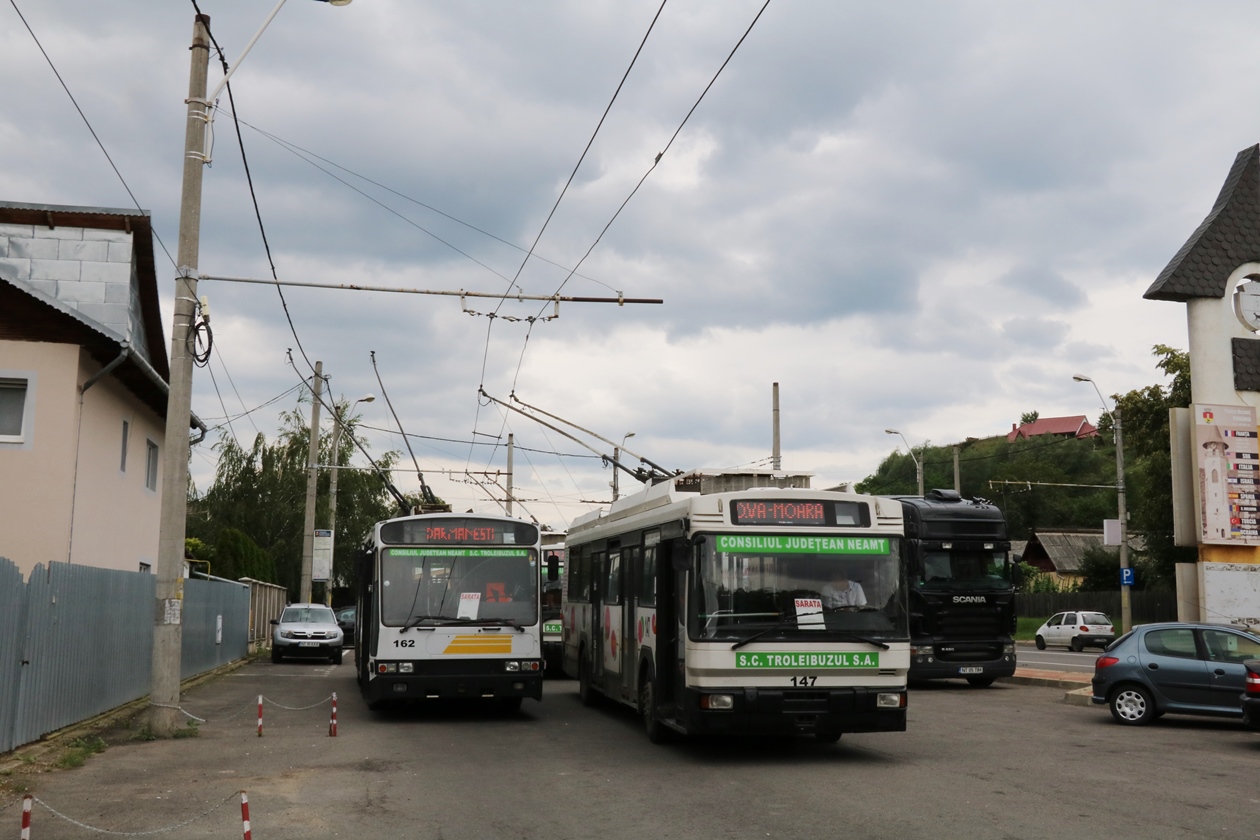 Пьятра-Нямц, Berliet ER100 № 147; Пьятра-Нямц — Троллейбусные линии и инфраструктура